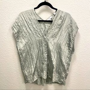 Vince Deep V-Neck Popover Top